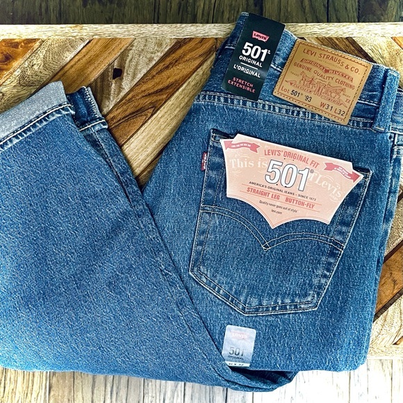 Levi’s Premium 501 ‘93 Straight Dark Stone Wash - Picture 8 of 15